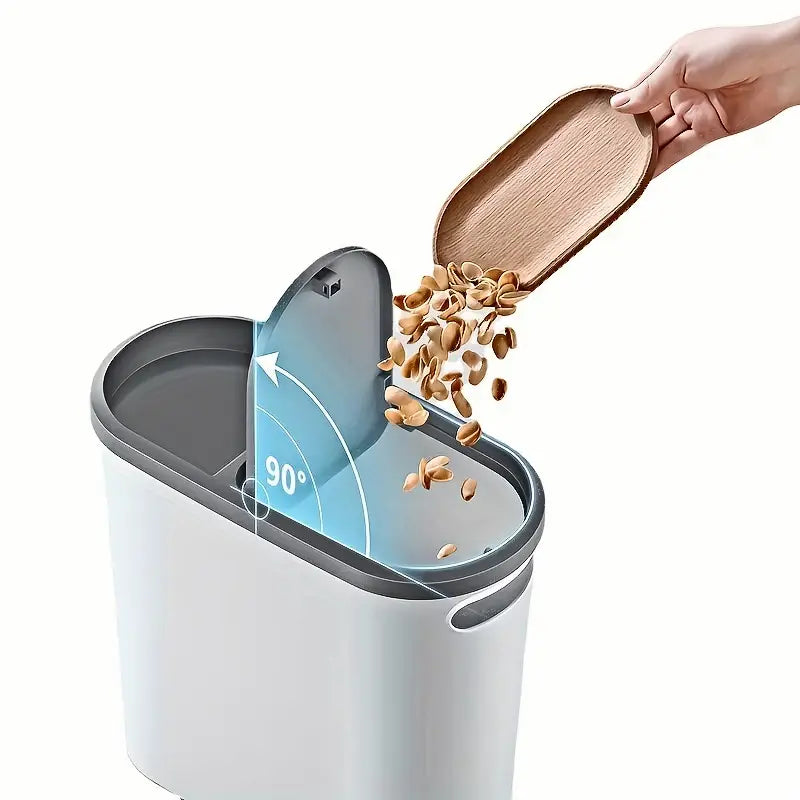 1pc Bathroom Trash Can with Lid