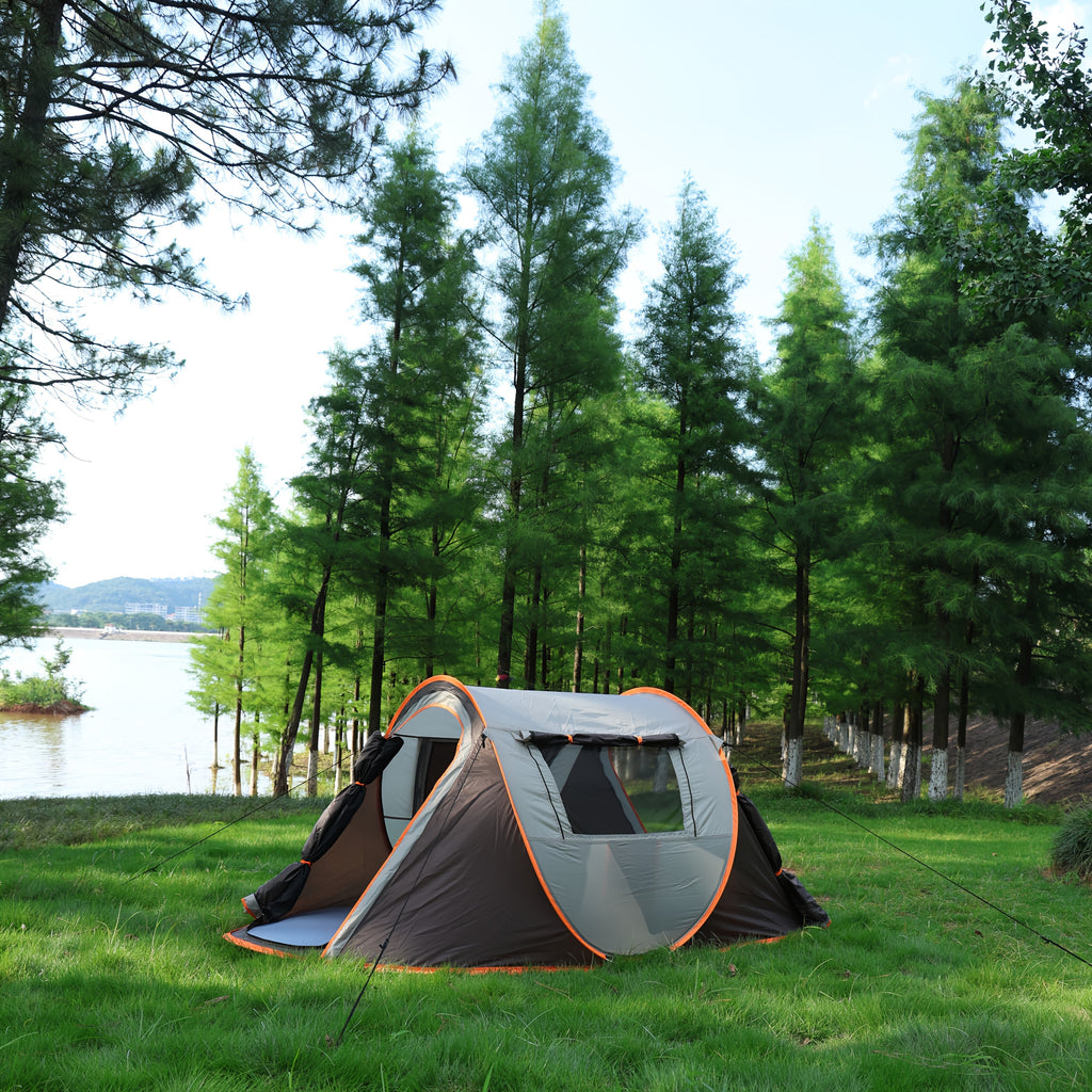 4-Person Automatic Pop-Up Tent for Camping