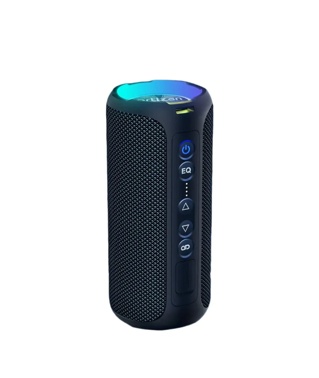 40W Waterproof Bluetooth Speaker with LED Light (Black)